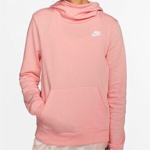 Nike Fleece Funnel Neck Hoodie embroidered logo size XS